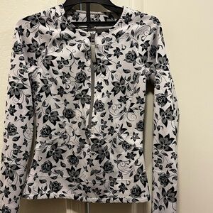 Stella McCartney x adidas  Black and White Floral Jacket